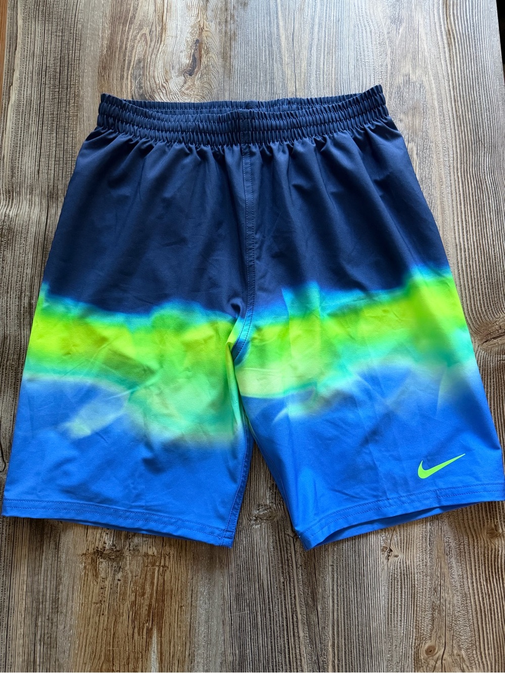 Boys Nike Breaker Fade Brief-Line Volley Swim Trunks